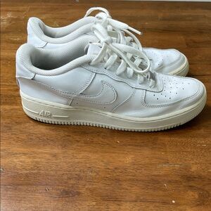 Nike Air Force One White Leather Sneakers